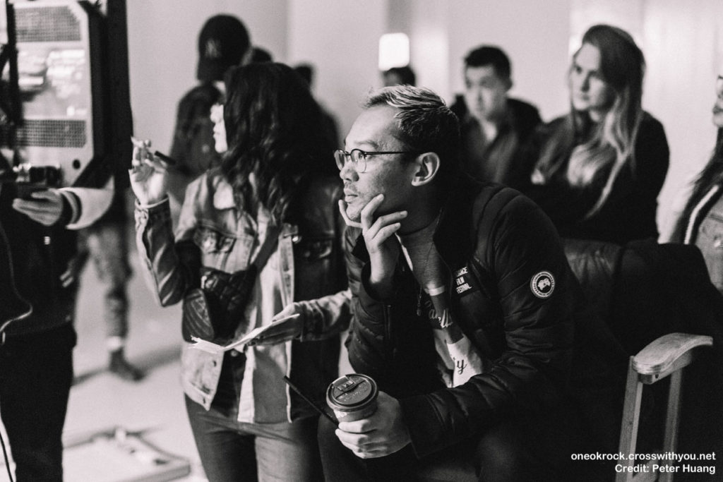 Peter Huang in the director's chair